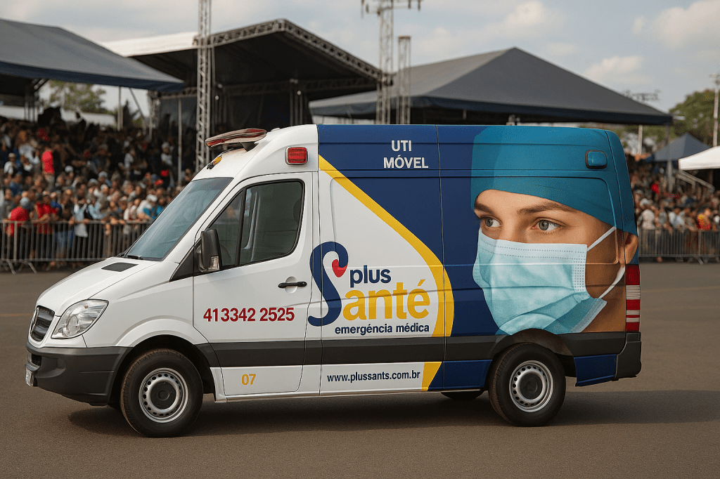 ambulancia em evento curitiba plus sante